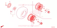 ROUE AVANT pour Honda FOURTRAX 520 FOREMAN RUBICON DCT EPS DELUXE de 2023