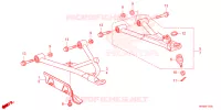 TRIANGLES AVANT pour Honda FOURTRAX 520 FOREMAN RUBICON DCT EPS DELUXE de 2023