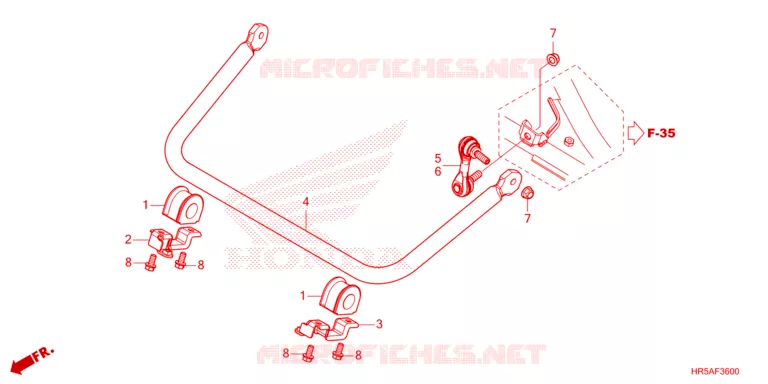 BARRE ANTI ROULIS Honda ATV 520 FOURTRAX 2023  TRX520FM6P