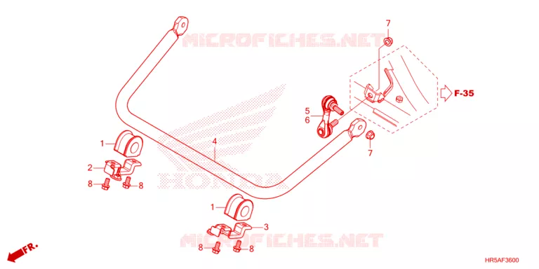 BARRE ANTI ROULIS Honda ATV 520 FOURTRAX 2023  TRX520FM6P