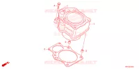 CYLINDRE pour Honda FOURTRAX 520 FOREMAN 4X4 EPS de 2023