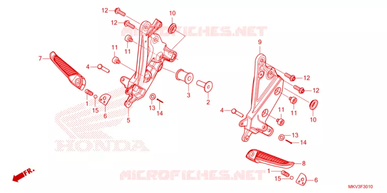 REPOSE PIED Honda SCOOTER 750 FORZA 2024  NSS750R