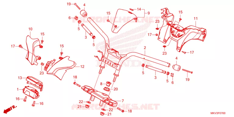 GUIDON Honda SCOOTER 750 FORZA 2024  NSS750R