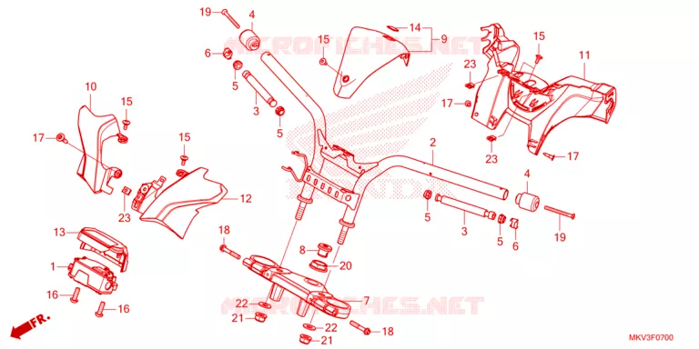 GUIDON Honda SCOOTER 750 FORZA 2024  NSS750R