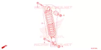 AMORTISSEUR ARRIERE pour Honda FOURTRAX 420 RANCHER 4X4 EPS Manual Shift de 2024