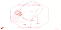 SELLE pour Honda FOURTRAX 520 FOREMAN 4X4 EPS de 2024