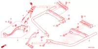 PEDALE   REPOSE PIED pour Honda FOURTRAX 520 FOREMAN RUBICON 4X4 EPS de 2024