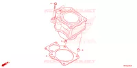 CYLINDRE pour Honda FOURTRAX 520 FOREMAN RUBICON 4X4 EPS de 2024