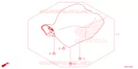 SELLE pour Honda FOURTRAX 520 FOREMAN RUBICON 4X4 EPS de 2024