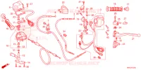 COMMODO   LEVIER   CABLE pour Honda FOURTRAX 520 FOREMAN RUBICON 4X4 EPS de 2024