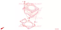 CYLINDRE pour Honda FOURTRAX 520 FOREMAN RUBICON 4X4 EPS de 2024