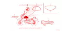 AUTOCOLLANTS pour Honda Z 125 MONKEY SPECIAL de 2024