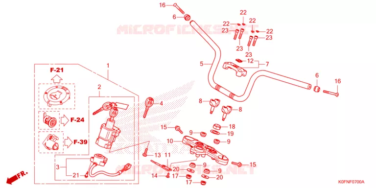 GUIDON Honda MOTO 125 MONKEY 2023  Z125MAP