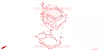 CYLINDRE pour Honda FOURTRAX 520 FOREMAN 4X4 ES EPS de 2024