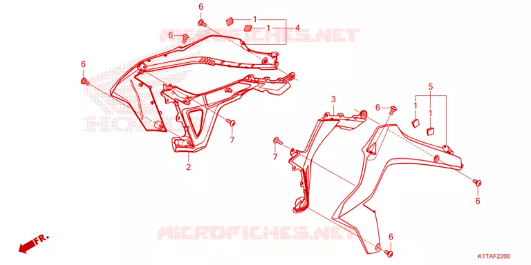 OUIES DE RADIATEUR Honda MOTO 300 CRF 2023  CRF300LAP