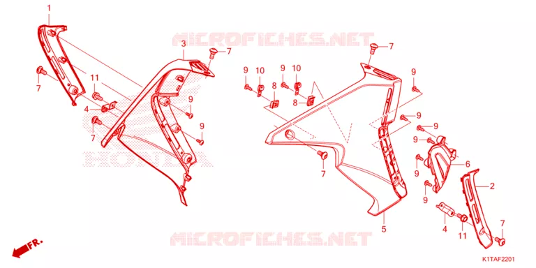 OUIES DE RADIATEUR Honda MOTO 300 CRF 2023  CRF300LRAP