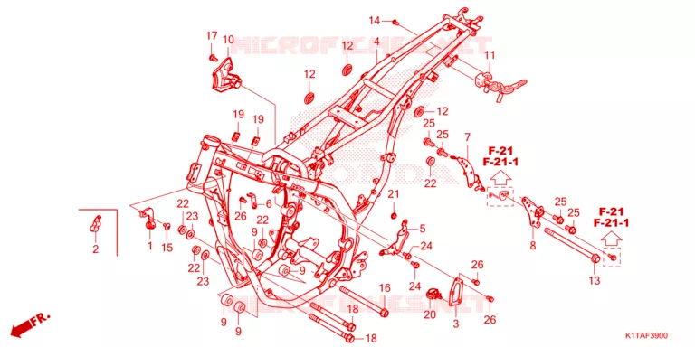 CADRE Honda MOTO 300 CRF 2023  CRF300LRP