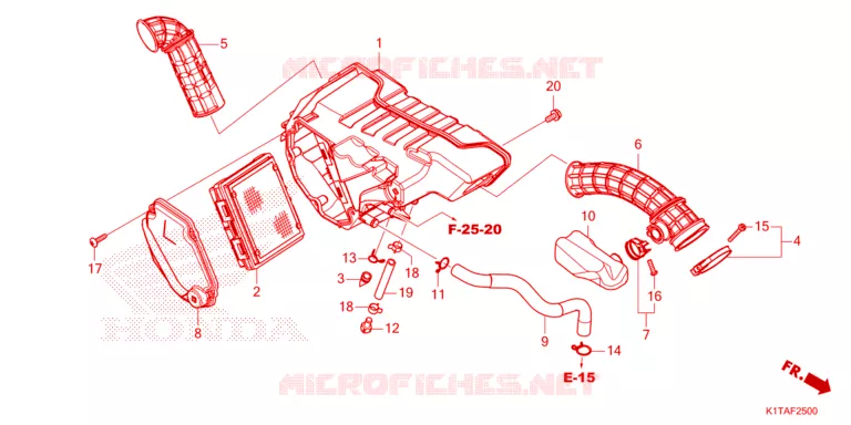FILTRE A AIR Honda MOTO 300 CRF 2024  CRF300LRP