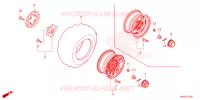 ROUE AVANT pour Honda FOURTRAX 520 RUBICON DCT DELUXE 6CM de 2024