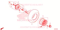 ROUE AVANT pour Honda TRX 250 FOURTRAX RECON Electric Shift de 2023