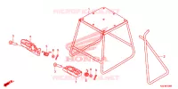 BEQUILLE   REPOSE PIEDS pour Honda CRF 150 R BIG WHEELS de 2024