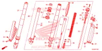 FOURCHE pour Honda CRF 150 R BIG WHEELS de 2024