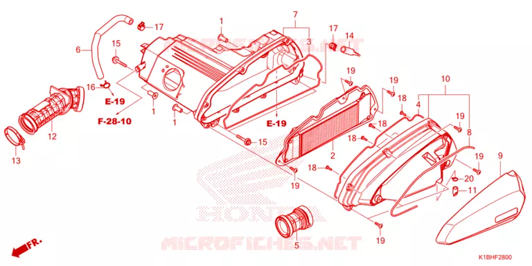 FILTRE A AIR Honda SCOOTER 350 FORZA 2023  NSS350AP