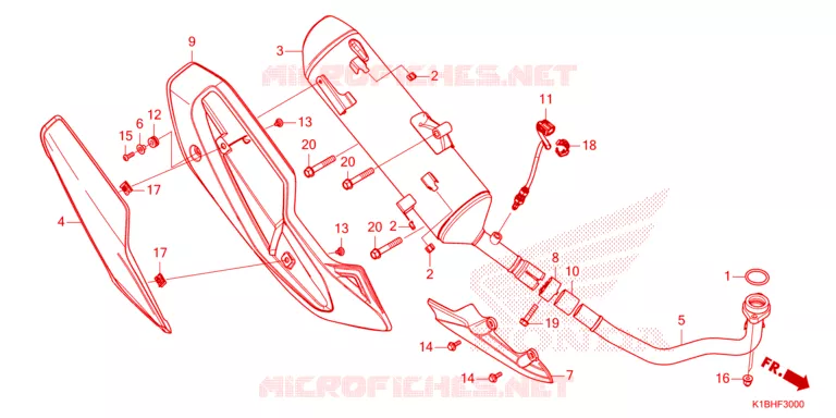 SILENCIEUX D'ECHAPPEMENT Honda SCOOTER 350 FORZA 2024  NSS350AP
