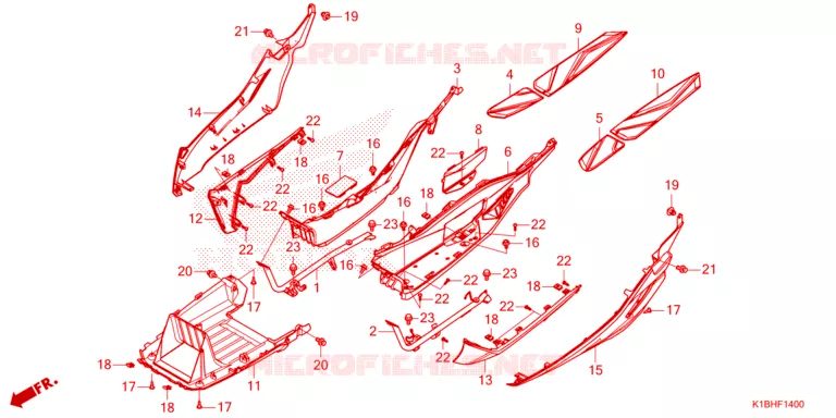 MARCHE PIEDS Honda SCOOTER 350 FORZA 2024  NSS350AP_2TH