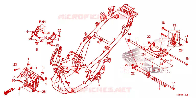CADRE Honda SCOOTER 350 FORZA 2020  NSS350AM