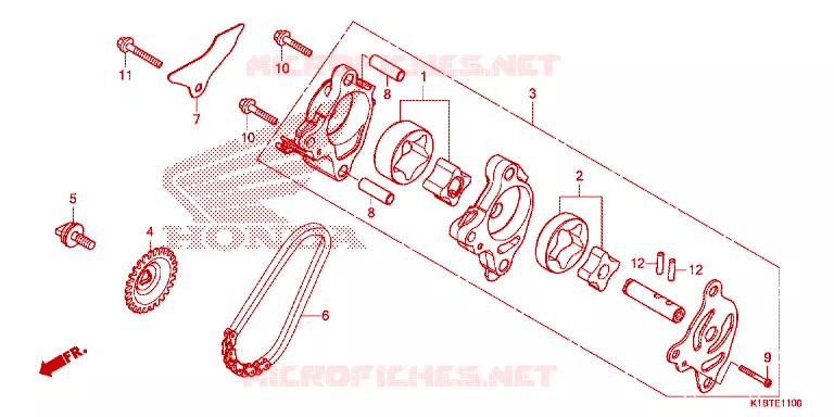 POMPE A HUILE Honda SCOOTER 350 FORZA 2021  NSS350AM