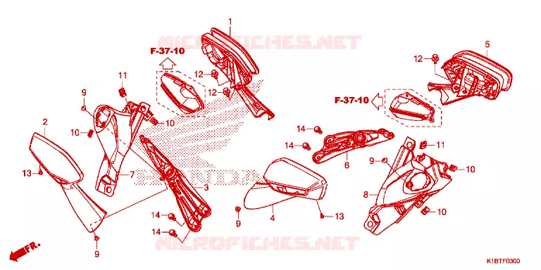 RETROVISEUR Honda SCOOTER 350 FORZA 2021  NSS350AM
