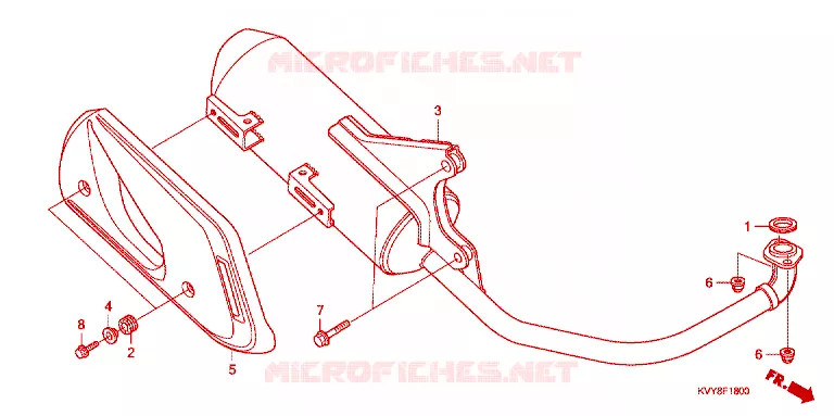 SILENCIEUX D'ECHAPPEMENT Honda SCOOTER 110 ICON 2009  ANC110CST9