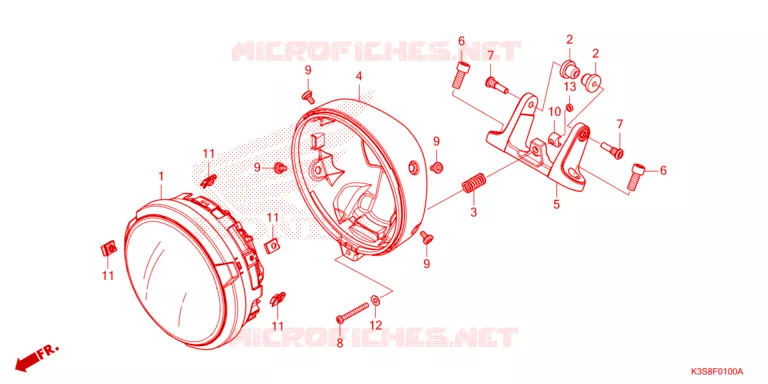 PHARE Honda MOTO 300 CL 2023  CL300AP
