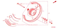 ROUE AVANT pour Honda DREAM 125 de 2010