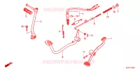 PEDALE   KICK pour Honda ND 110 DREAM de 2011