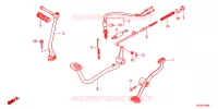 PEDALE   KICK pour Honda SUPER CUB 110 DREAM PGMFI, Electric start de 2012