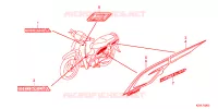 AUTOCOLLANTS pour Honda ND 110 DREAM PGMFI, Electric start de 2012