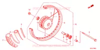 ROUE AVANT pour Honda ND 110 DREAM PGMFI, Electric start de 2012