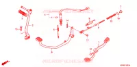 PEDALE   KICK pour Honda DREAM 125 KIRANA de 2007