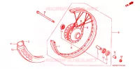 ROUE AVANT pour Honda DREAM 125 KIRANA de 2006