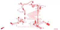 PEDALE pour Honda CB 500 F ABS de 2022