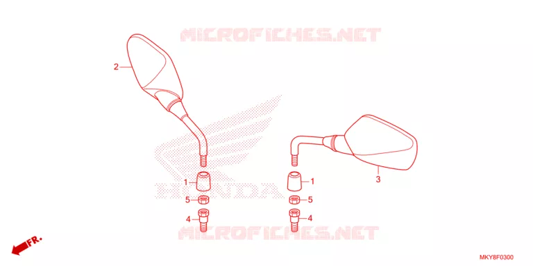 RETROVISEUR Honda MOTO 650 CB 2021  CB650RAM