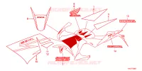 AUTOCOLLANTS pour Honda CBR 250 R ABS de 2014