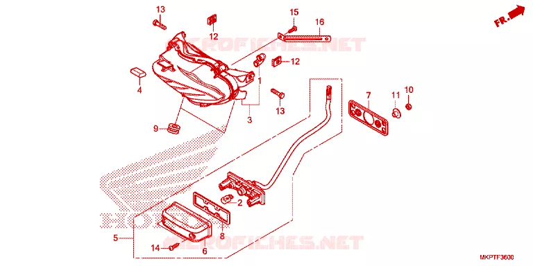 FEU ARRIERE Honda MOTO 500 CBR 2021  CBR500RAM