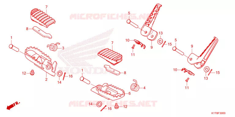 REPOSE PIED Honda MOTO 300 CRF 2023  CRF300LDP