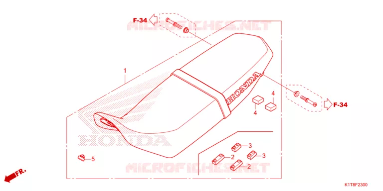 SELLE Honda MOTO 300 CRF 2023  CRF300LDP