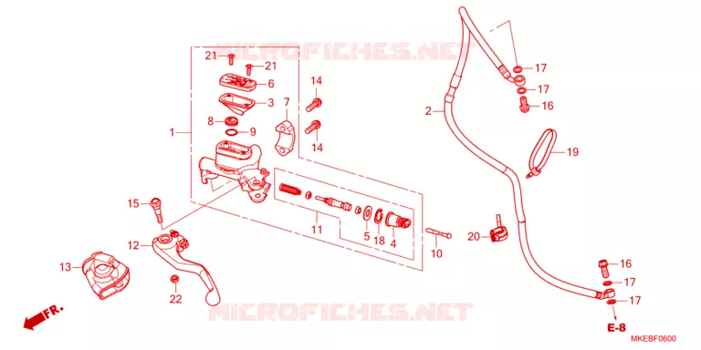 MAITRE-CYLINDRE Honda MOTO 450 CRF 2023  CRF450RXP