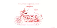 AUTOCOLLANTS pour Honda H\'NESS GB 350 de 2024
