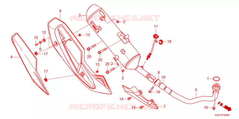 SILENCIEUX D'ECHAPPEMENT Honda SCOOTER 250 FORZA 2023  NSS250AP
